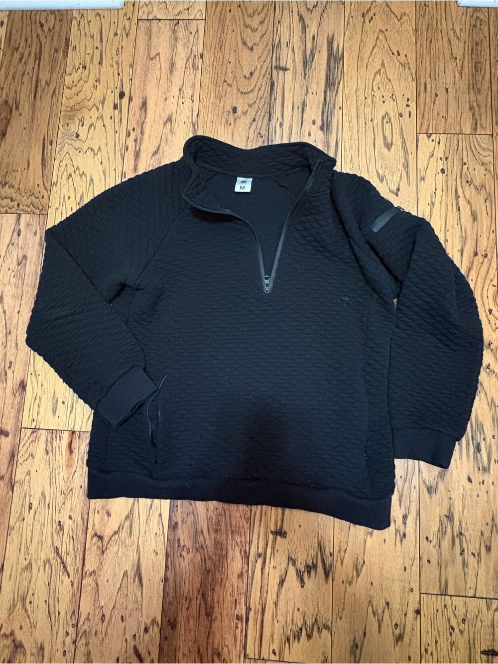 Senita Athletics Quilted Quarter Zip Size Medium
